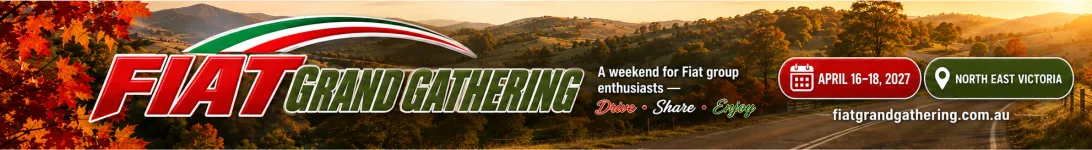 FIAT Grand Gathering &mdash; a weekend for Fiat group enthusiasts. 16&ndash;18 April 2027, North East Victoria.